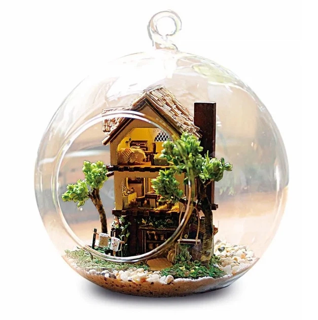 Румбокс - шар интерьерный 3D конструктор Mini series Cuteroom DIY Forest Dream Islands 2001 + подставка - Фото 1 Румбокс - шар интерьерный 3D конструктор Mini series Cuteroom DIY Forest Dream Islands 2001 + подставка - изображение 1