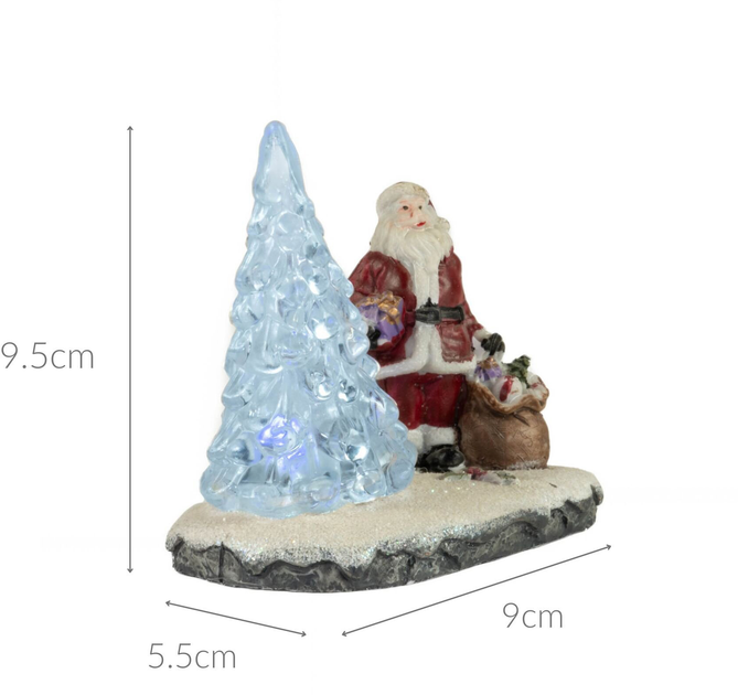 Mikołaj z choinką Feeric Lights & Christmas LED 9.5 cm (3560238372005) - obraz 4