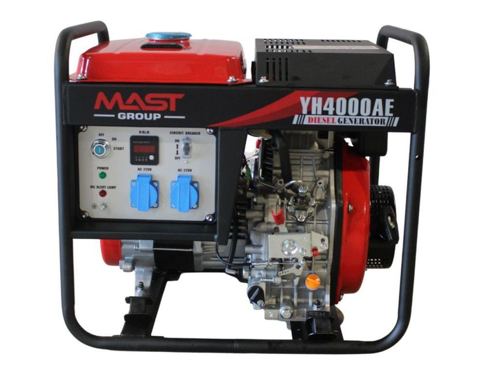Дизельный генератор MAST GROUP YH4000AE + подарок газовая плитка Orcamp CK-505 + 4 газовых картриджа 400 мл + лейка - изображение 2