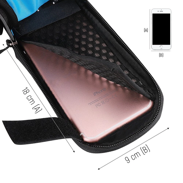 Велосумка Wozinsky WBB7BK на раму зі знімним чохлом для телефону до 6.5" 1.5 л Black (7426825366597) - зображення 13