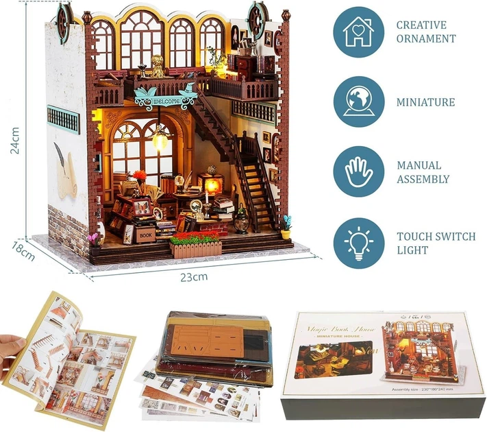dombot1977 　6枚セット Румбокс Волшебная библиотека Magic Bookstore TSZH216 – игрушки с