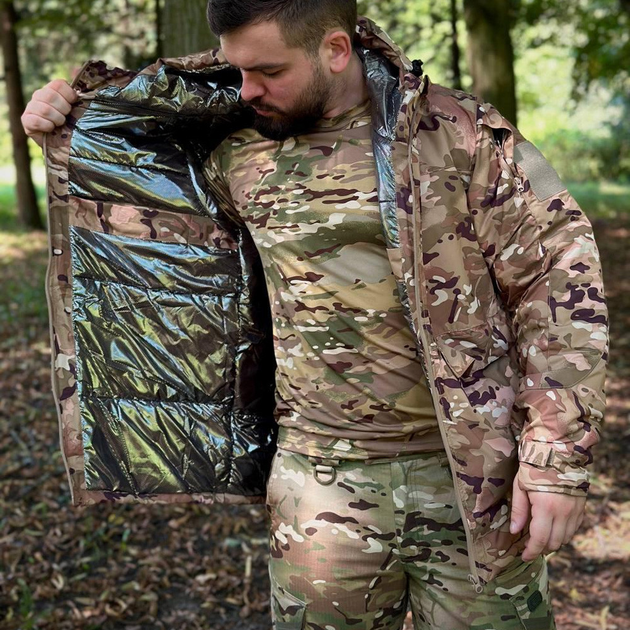 Чоловіча зимова Куртка з підкладкою Omni-Heat до - 35 °C / Парка з мембраною Gore-Tex мультикам розмір 2XL - зображення 2