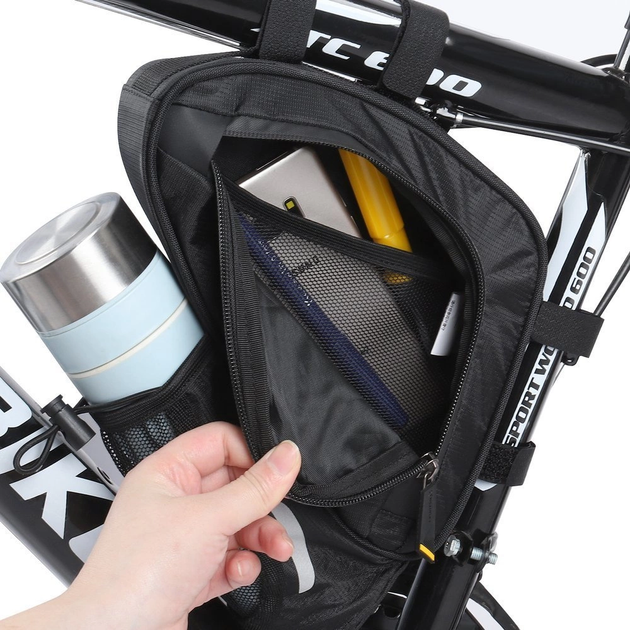 Torba rowerowa Wozinsky WBB25BK na ramę 1.5 l Black (5907769300653) - obraz 4