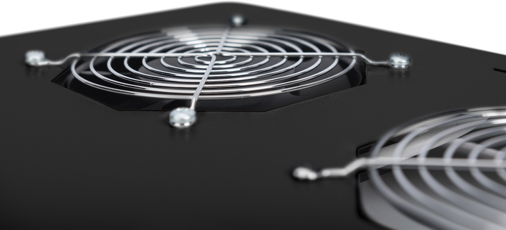 Потолочный блок охлаждения для серверных шкафов Digitus Unique 4 x Fans Black (DN-19 FAN-4-SRV-B) - изображение 2