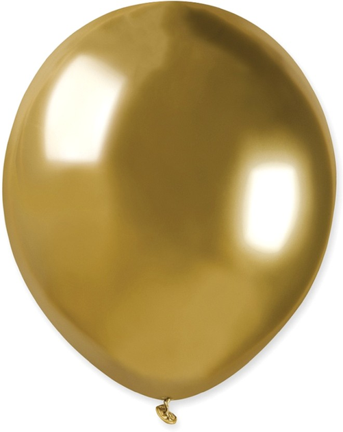 Balony Godan Chromowane AB50 13 cm 100 szt Złote (8021886058819) - obraz 2