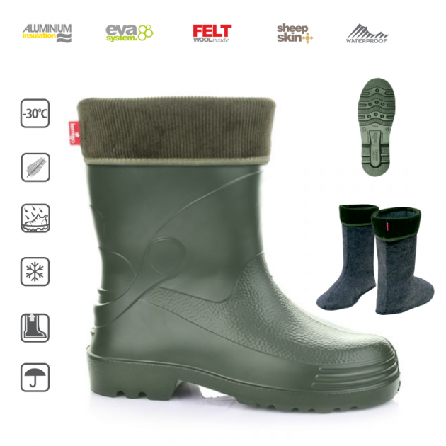 Сапоги для зимней охоты и рыбалки Lemigo Wader 893 EVA (-30°) короткие р.48 - изображение 3