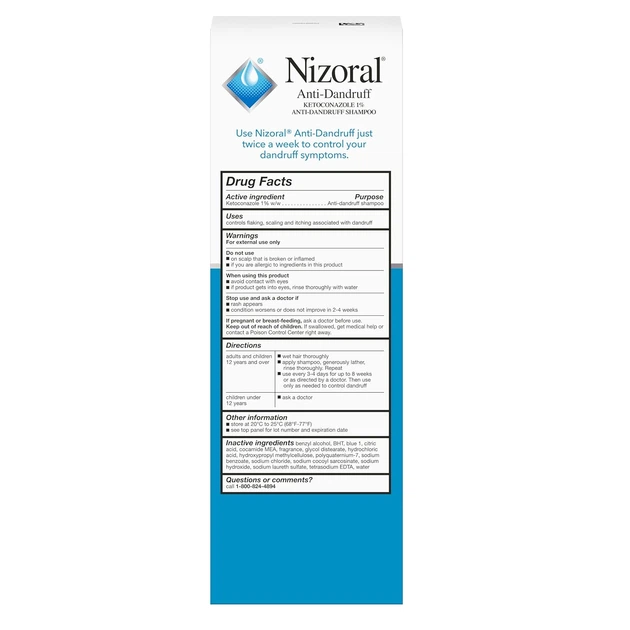 Шампунь против перхоти Nizoral Anti-Dandruff Shampoo 400 мл - изображение 2