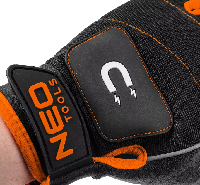 Рукавиці робочі захисні NEO Tools з магнітом без пальців розміром 10" GD014 (5907558462418) - зображення 4