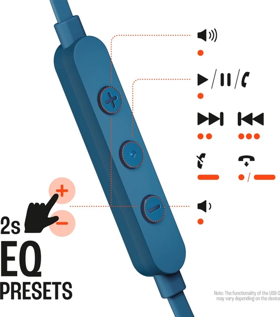 Навушники JBL Tune 305C USB-C Blue (JBLT305CBLU) - Фото 2 Навушники JBL Tune 305C USB-C Blue (JBLT305CBLU) - зображення 2