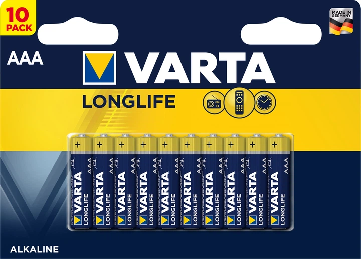 Батарейка Varta Longlife AAA BLI 10 Alkaline (4008496609314) - зображення 3