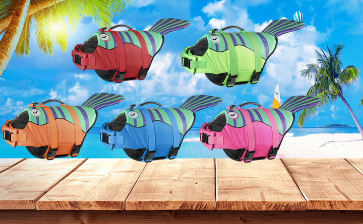Спасательный жилет для собак Derby Fish Design Orange S - изображение 5