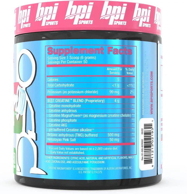 Креатин BPI Sports Best Creatine Monohydrate 300 g (Fruit Punch) - изображение 2