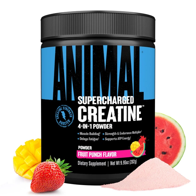 Креатин Universal Animal Supercharged Creatine 4-in-1 Powder 282 g (Fruit Punch) - изображение 3