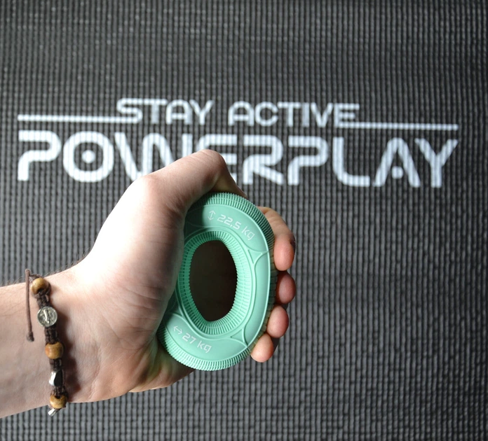 Еспандер кистьовий силіконовий PowerPlay PP-4330 Hand Grip Loops Medium Вага: 22.5-27 кг. М'ятній - Фото 6 Еспандер кистьовий силіконовий PowerPlay PP-4330 Hand Grip Loops Medium Вага: 22.5-27 кг. М'ятній - зображення 6