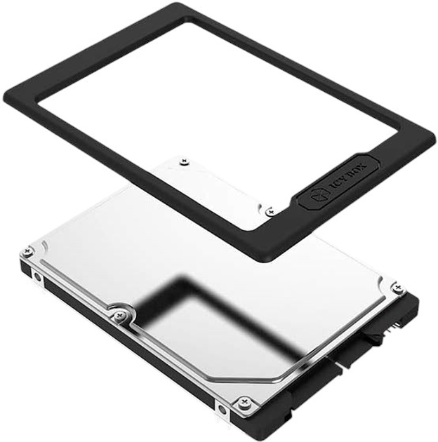 Adapter ramka HDD/SSD Icy Box od 7 mm do 9.5 mm wysokości Black (IB-AC729) - obraz 2