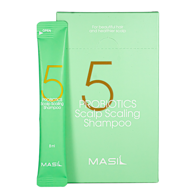 Шампунь для волос с яблочным уксусом Masil 5 Probiotics Apple Vinegar Shampoo в стиках 8 мл - Фото 1 Шампунь для волос с яблочным уксусом Masil 5 Probiotics Apple Vinegar Shampoo в стиках 8 мл - изображение 1