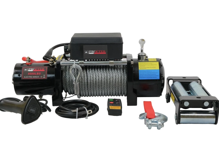 Лебідка автомобільна Profter 9500 LBS 12V (4309 кг) - зображення 2