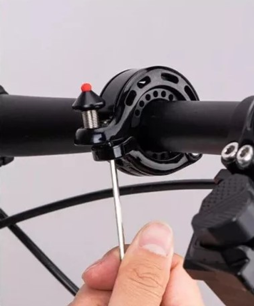 Dzwonek rowerowy Rockbros w ksztalcie litery Q 34210028005 Różowy (7381758550492) - obraz 7