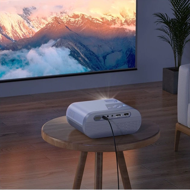 Проектор HOCO DT2 smart projector(720P Android version)(EU) Gray white (6942007629645) - зображення 7