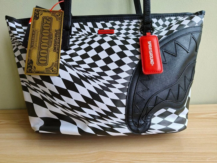 Женская сумка шопер Sprayground TRIPPY CHECK TOTE Limited Edition