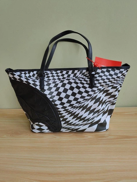 Женская сумка шопер Sprayground TRIPPY CHECK TOTE Limited Edition