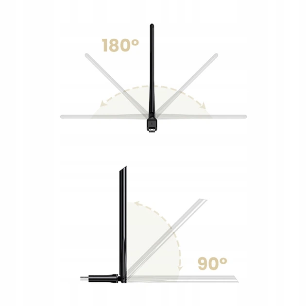 WI-FI-адаптер UGREEN CM496 AC650 High-Gain Dual Band Wireless USB Adapter(UGR-90339) (UGR-90339) - Фото 3 WI-FI-адаптер UGREEN CM496 AC650 High-Gain Dual Band Wireless USB Adapter(UGR-90339) (UGR-90339) - изображение 3
