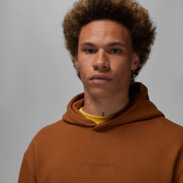 Худи мужской Jordan Wordmark Fleece XL Коричневый (FJ1966-281) - изображение 3