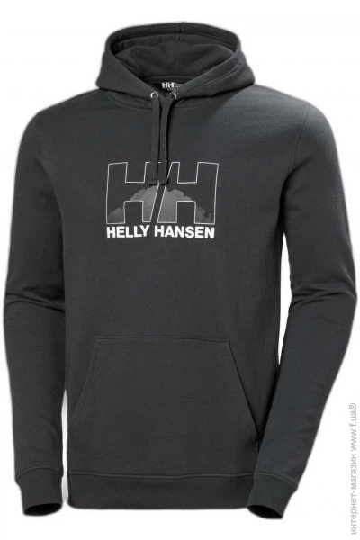 Худи мужское Helly Hansen Nord Graphic L Чорний 62975-981 - Фото 5 Худи мужское Helly Hansen Nord Graphic L Чорний 62975-981 - изображение 5