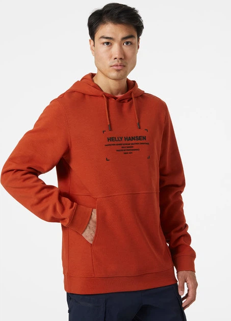 Кофта мужская Helly Hansen Move Sweat Hoodie L Помаранчевий 53701-308 - изображение 6