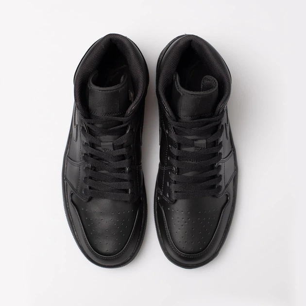 Кроссовки мужские Jordan 1 Mid 45 Чорний 554724-093 - Фото 4 Кроссовки мужские Jordan 1 Mid 45 Чорний 554724-093 - изображение 4