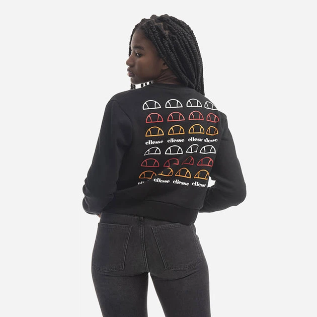 Кофта женские Ellesse Glenato Sweatshirt M Чорний SGG09815-BLACK - Фото 3 Кофта женские Ellesse Glenato Sweatshirt M Чорний SGG09815-BLACK - изображение 3