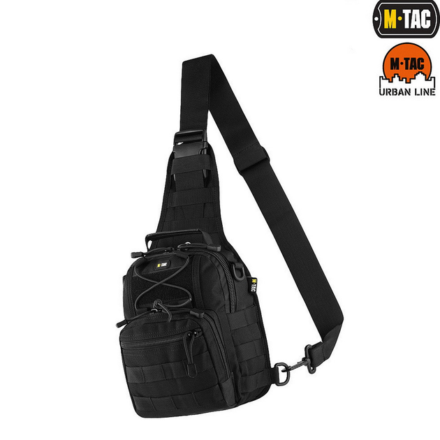 Сумка через плече M-TAC Urban Line City Patrol Fastex Bag Black Чорний (21901796) - зображення 1