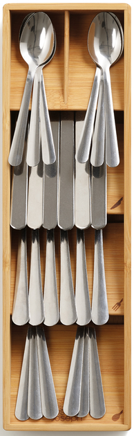 Organizer na sztućce Joseph Joseph DrawerStore bambusowy 6 x 12.2 x 39.8 cm (5028420002928) - obraz 3