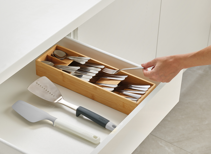 Organizer na sztućce Joseph Joseph DrawerStore bambusowy 6 x 12.2 x 39.8 cm (5028420002928) - obraz 5