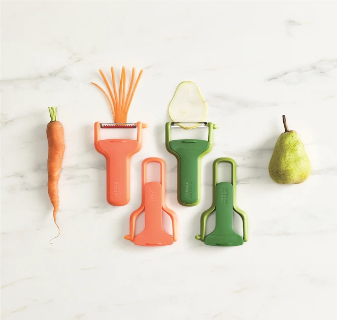 Овочечистка Joseph Joseph SafeStore з захистом леза 14 cм Помаранчева (5028420003703) - зображення 6