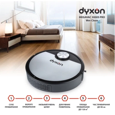 Пылесос DYXON MEGAVAC 3000S PRO Wet Clean (DXNVCMGVC3000SBSL) - Фото 5 Пылесос DYXON MEGAVAC 3000S PRO Wet Clean (DXNVCMGVC3000SBSL) - изображение 5