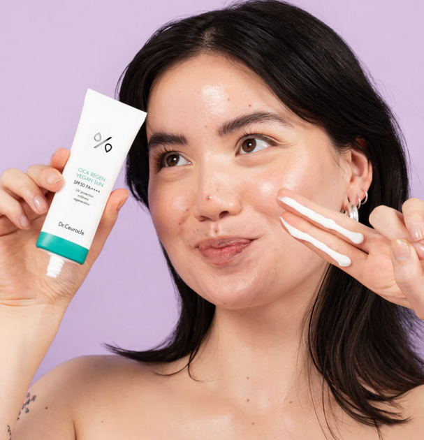 Набор солнцезащитных кремов с центелой Dr.Ceuracle Cica Regen Vegan Sun Set DUO 2 в 1 (50 мл*2) - изображение 5
