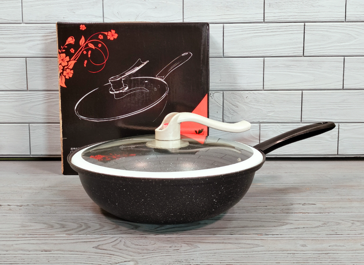 Сковорода вакуумная WOK 32х8см с тефлоновым покрытием 591 PP - изображение 2