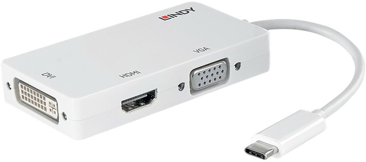 Adapter wideo Lindy VL100 external Biały (43273) - obraz 2