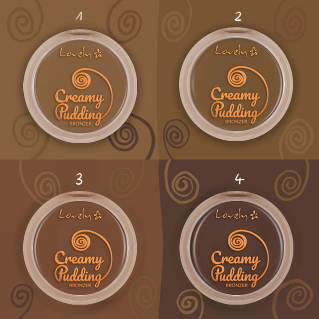 Бронзер для обличчя та тіла Lovely Creamy Pudding 1 кремовий 15 г (5905309903609) - зображення 3