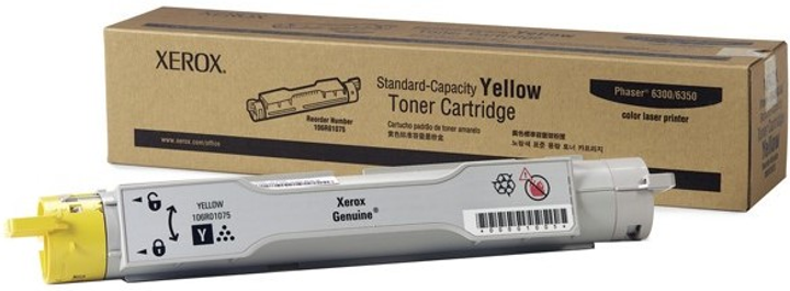 Тонер-картридж Xerox Phaser 6300/6350 SC Yellow (106R01075) - зображення 1