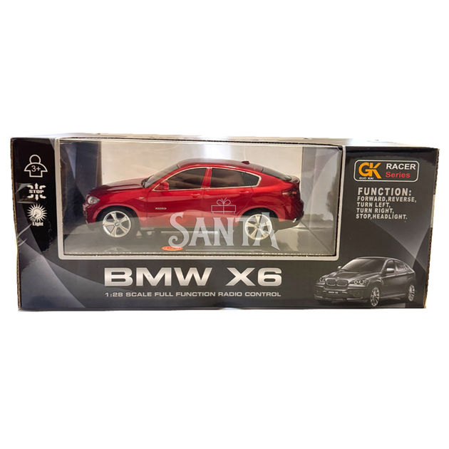 Машинка Джип на радіокеруванні BMW X6 БМВ 1:28 червоне світло на батарейках 17*6,5*8см (866-2802) - зображення 7