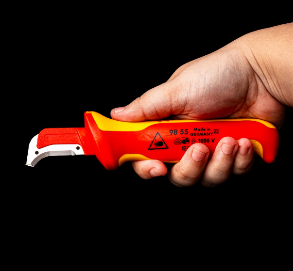 Ніж для розробки кабелів KNIPEX 98 55 (довжина леза - 38мм) - Фото 3 Ніж для розробки кабелів KNIPEX 98 55 (довжина леза - 38мм) - зображення 3