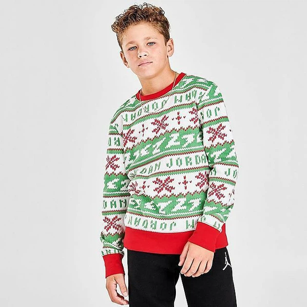 Дитячий світшот Jordan Jumpman Holiday Christmas Sweatshirt Sweater L зріст 152 см Комбінований CT3459-010 - зображення 3
