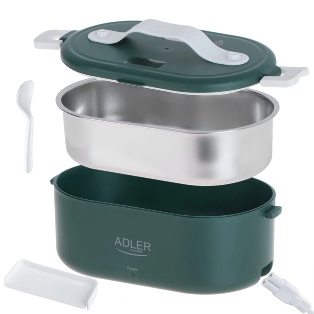 Контейнер ланч-бокс з підігрівом Adler AD 4505 Green - Фото 5 Контейнер ланч-бокс з підігрівом Adler AD 4505 Green - зображення 5