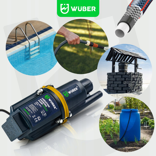 Дренажний насос для брудної та чистої води Wuber W11001 460Вт/1080л - зображення 2