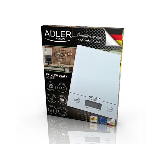 Ваги кухонні Adler AD 3138 White - Фото 4 Ваги кухонні Adler AD 3138 White - зображення 4