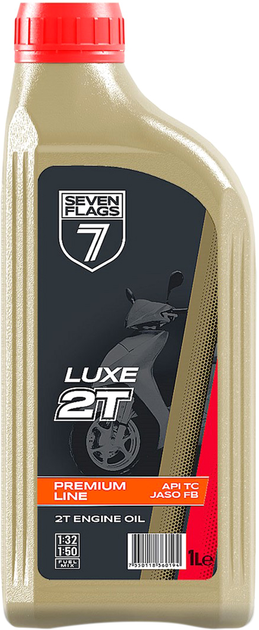 Моторна олива Seven Flags Premium Line LUXE 2Т 1 л (7350118360583) - зображення 1