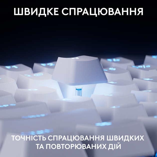 Клавиатура Logitech G PRO X TKL RAPID White (920-013242) - изображение 3
