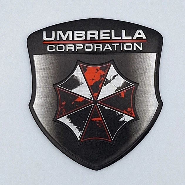 Эмблема алюминиевая Umbrella щит 5,5*4,8 см (чёрный) - изображение 3